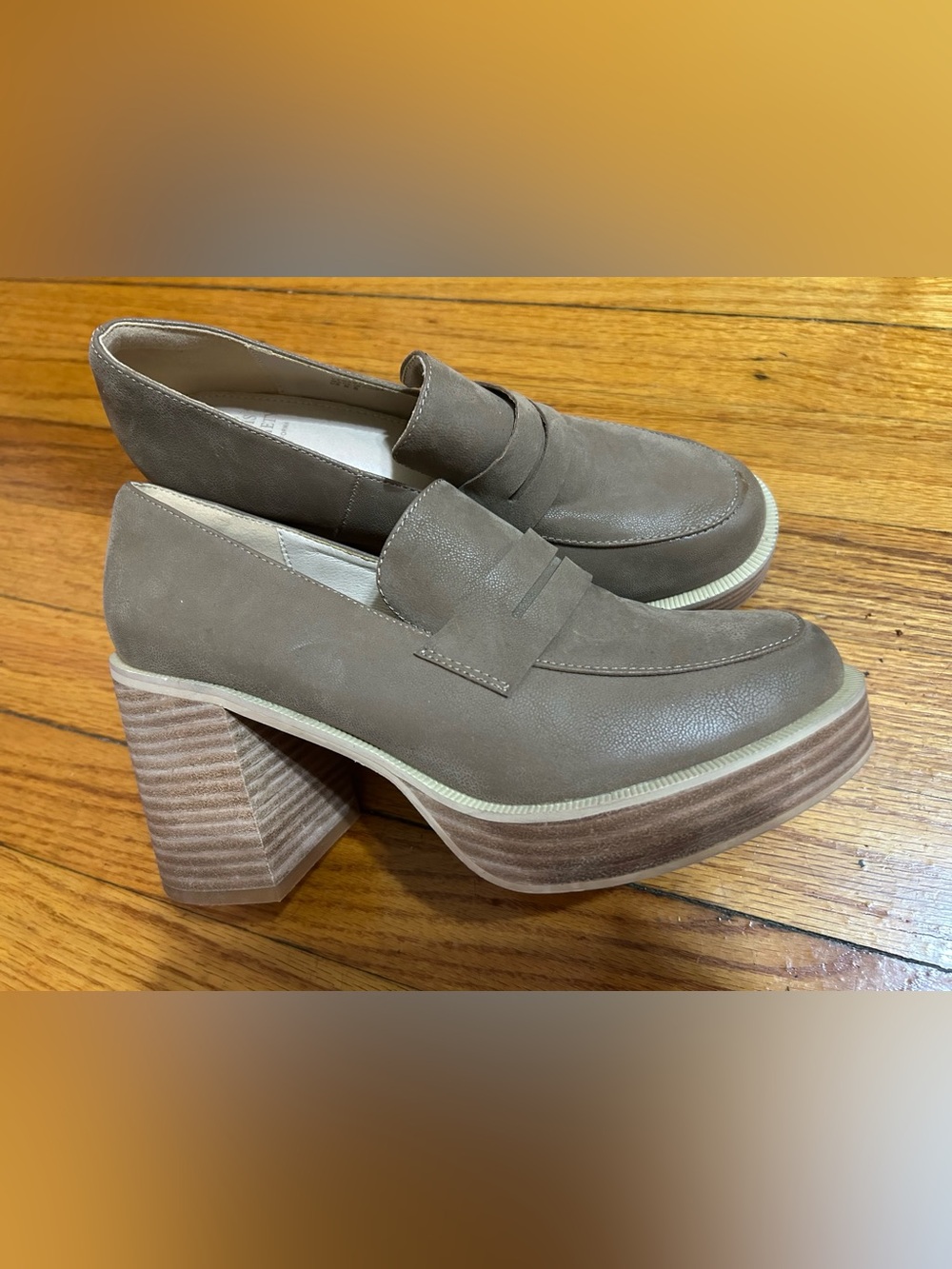 Oasis Society Hannah Platform Penny Loafer Womens 6.5